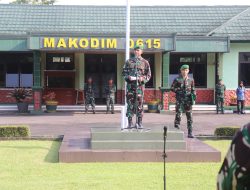 Upacara Bendera dan Pindah Satuan : Dandim Kuningan Tekankan Pentingnya Loyalitas dan Profesionalisme Prajurit TNI AD