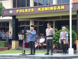 584 Personel Gabungan Gelar Apel, Operasi Lilin 2025 Siap Jaga Keamanan Nataru di Kuningan