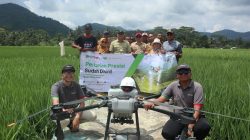 Drone Hadir Bantu Petani! Diskatan Kuningan Gelar Gerdal OPT Padi di Lima Lokasi Secara Pararel
