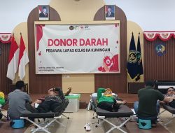 Lapas Kuningan Gelar Donor Darah Rutin, 26 Pendonor Berhasil Berkontribusi