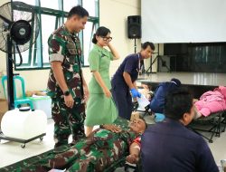 Donor Darah Serentak Peringati HUT Persit KCK, Kodim Kuningan Hasilkan 198 Kantong Darah