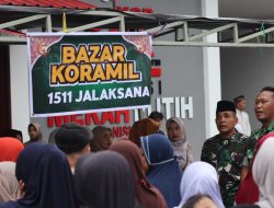 Koramil Jalaksana Bagikan Takjil dan Santuni Anak Yatim, Luncurkan Gerakan Pangan Murah di Desa Manis Kidul