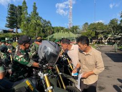 Perhatikan Kondisi Kendaraan dan Dokumen! Kodim 0615/Kuningan Lakukan Pemeriksaan Rutin
