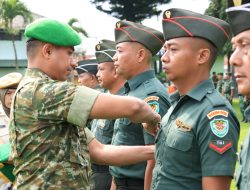 14 Personel Kodim Kuningan Naik Pangkat, 10 Prajurit dan PNS Wisuda Purna Tugas