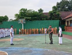 Bersama 1.075 Siswa, Danramil Beri Pembekalan Kedisiplinan di Sekolah
