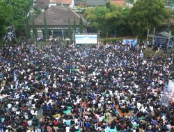 Lautan Biru Penuhi Pandapa Paramarta, Bupati Dian Rayakan Juara Persib Bersama Ribuan Bobotoh
