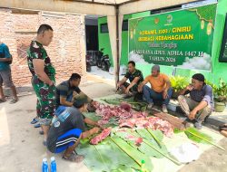 Idul Adha Penuh Kehangatan: Koramil Ciniru Tebar Berkah, Daging Kurban Dibagikan Merata