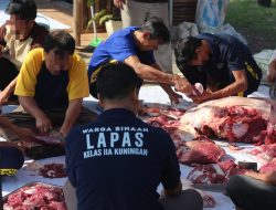 Sinergi Berbagi: Lapas Kuningan Potong 8 Hewan Qurban, Wujud Kepedulian Mitra dan Pemerintah