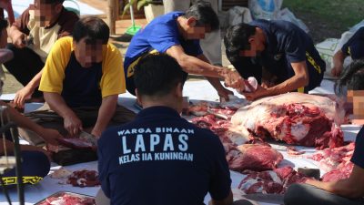 Sinergi Berbagi: Lapas Kuningan Potong 8 Hewan Qurban, Wujud Kepedulian Mitra dan Pemerintah