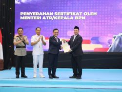 Amankan Aset Negara, ATR/BPN Resmikan Sertipikat Tanah Lemhannas RI