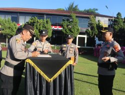 Kenaikan Pangkat dan Serah Terima Jabatan, Kapolres: Amanah Baru Minta Tanggung Jawab Lebih Besar