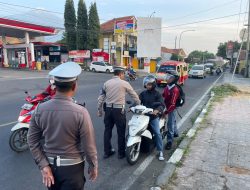 Razia Knalpot Brong, Satlantas Polres Kuningan Tindak 67 Pelanggar