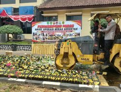 Polres Majalengka Musnahkan Ribuan Botol Miras, Wujud Majalengka Zero Miras