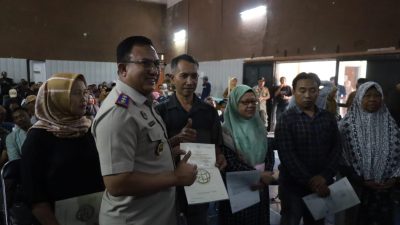Kepastian Hukum dan Peluang Ekonomi, 1.653 Sertifikat Elektronik PTSL Diterima Warga Cirendang