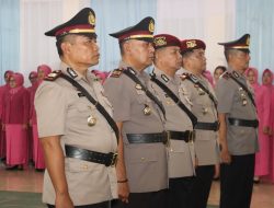 Sertijab Lima Perwira, Polres Kuningan Lakukan Penyegaran Jabatan