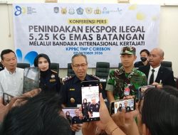 Bea Cukai Cirebon Gagalkan Penyelundupan Emas 5,25 Kg Melalui Bandara Kertajati