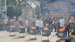 Bea Cukai Musnahkan 33,89 Juta Batang Rokok Ilegal Senilai Rp.50,58 Miliar di Majalengka